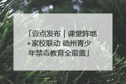 壹点发布｜课堂阵地+家校联动 德州青少年禁毒教育全覆盖