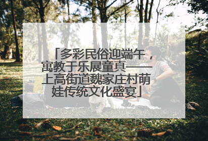 多彩民俗迎端午，寓教于乐展童真——上高街道魏家庄村萌娃传统文化盛宴