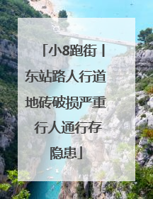 小8跑街丨东站路人行道地砖破损严重 行人通行存隐患