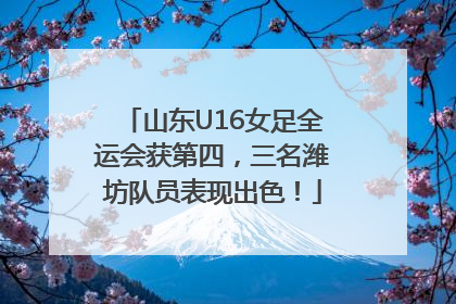 山东U16女足全运会获第四，三名潍坊队员表现出色！