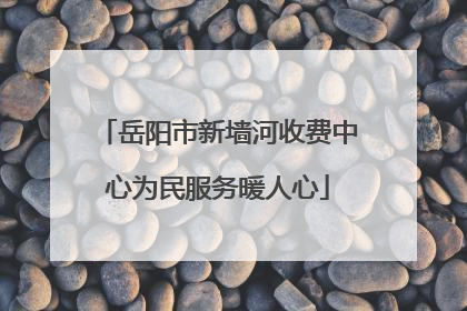 岳阳市新墙河收费中心为民服务暖人心