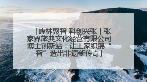 峰林聚智 科创兴张丨张家界旅典文化经营有限公司博士创新站：让土家织锦“智”造出非遗新传奇