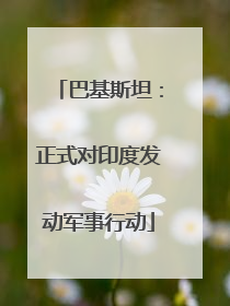 巴基斯坦：正式对印度发动军事行动