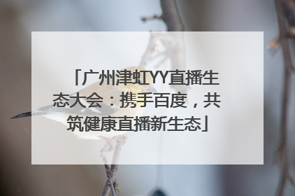 广州津虹YY直播生态大会：携手百度，共筑健康直播新生态
