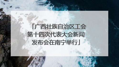广西壮族自治区工会第十四次代表大会新闻发布会在南宁举行