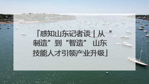 感知山东记者谈｜从“制造”到“智造” 山东技能人才引领产业升级