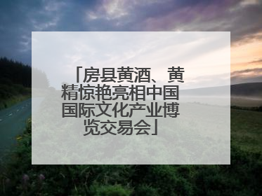 房县黄酒、黄精惊艳亮相中国国际文化产业博览交易会