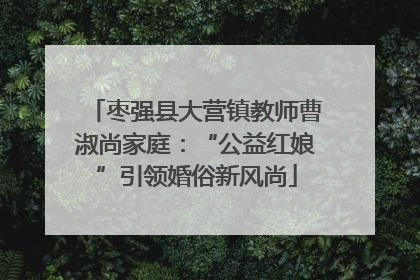 枣强县大营镇教师曹淑尚家庭：“公益红娘”引领婚俗新风尚