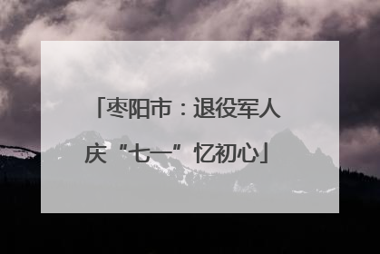 枣阳市：退役军人庆“七一”忆初心