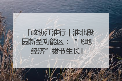 政协江淮行｜淮北段园新型功能区：“飞地经济”拔节生长