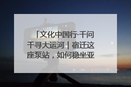 文化中国行·千问千寻大运河｜宿迁这座泵站，如何稳坐亚洲第一宝座？