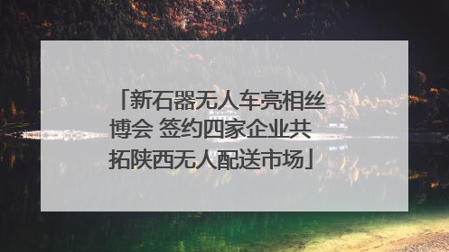 新石器无人车亮相丝博会 签约四家企业共拓陕西无人配送市场