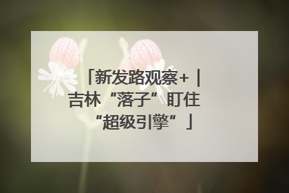 新发路观察+｜吉林“落子”盯住“超级引擎”