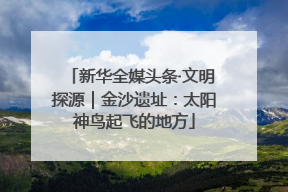 新华全媒头条·文明探源｜金沙遗址：太阳神鸟起飞的地方