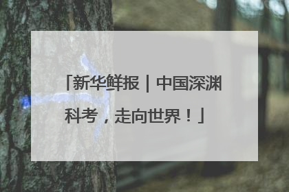 新华鲜报｜中国深渊科考，走向世界！