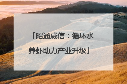 昭通威信：循环水养虾助力产业升级