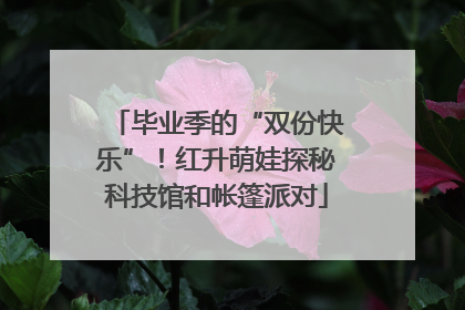毕业季的“双份快乐”！红升萌娃探秘科技馆和帐篷派对