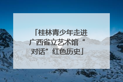 桂林青少年走进广西省立艺术馆“对话”红色历史