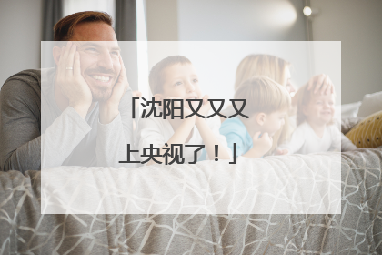 沈阳又又又上央视了！