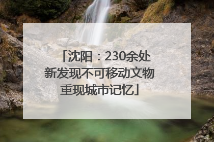沈阳：230余处新发现不可移动文物重现城市记忆