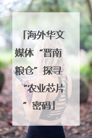 海外华文媒体“晋南粮仓”探寻“农业芯片”密码