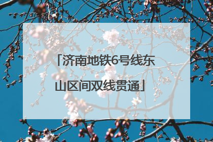 济南地铁6号线东山区间双线贯通