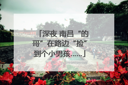 深夜 南昌“的哥”在路边“捡”到个小男孩……
