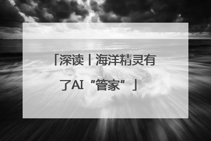 深读丨海洋精灵有了AI“管家”