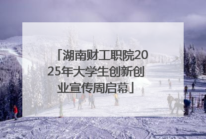 湖南财工职院2025年大学生创新创业宣传周启幕
