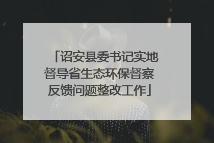 诏安县委书记实地督导省生态环保督察反馈问题整改工作