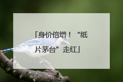 身价倍增！“纸片茅台”走红