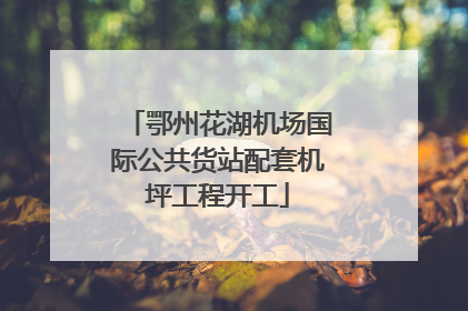 鄂州花湖机场国际公共货站配套机坪工程开工
