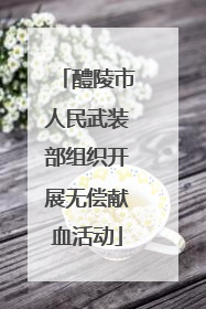 醴陵市人民武装部组织开展无偿献血活动