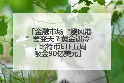 金融市场“避风港”要变天？黄金遇冷，比特币ETF五周吸金90亿美元