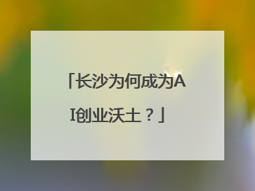 长沙为何成为AI创业沃土？