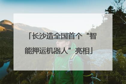 长沙造全国首个“智能押运机器人”亮相