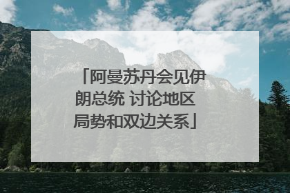 阿曼苏丹会见伊朗总统 讨论地区局势和双边关系