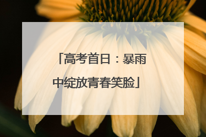 高考首日：暴雨中绽放青春笑脸