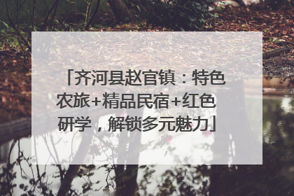 齐河县赵官镇：特色农旅+精品民宿+红色研学，解锁多元魅力