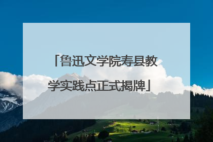 鲁迅文学院寿县教学实践点正式揭牌
