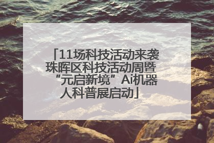 11场科技活动来袭 珠晖区科技活动周暨“元启新境”Ai机器人科普展启动