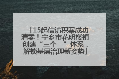 15起信访积案成功清零！宁乡市花明楼镇创建“三个一”体系，解锁基层治理新姿势