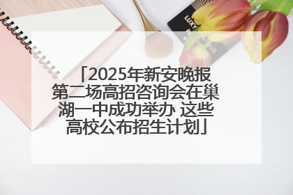 2025年新安晚报第二场高招咨询会在巢湖一中成功举办 这些高校公布招生计划
