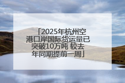 2025年杭州空港口岸国际货运量已突破10万吨 较去年同期提前一周