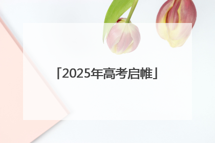 2025年高考启帷