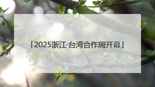 2025浙江·台湾合作周开幕