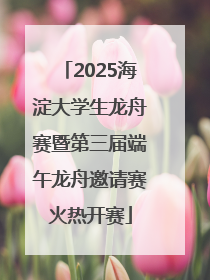 2025海淀大学生龙舟赛暨第三届端午龙舟邀请赛火热开赛