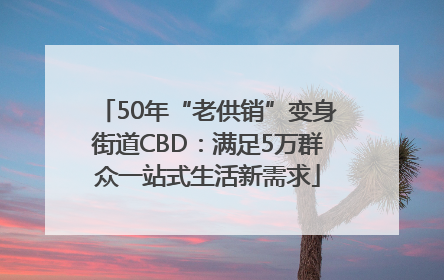 50年“老供销”变身街道CBD:满足5万群众一站式生活新需求