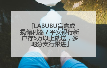 LABUBU盲盒成揽储利器？平安银行新户存5万以上就送，多地分支行跟进